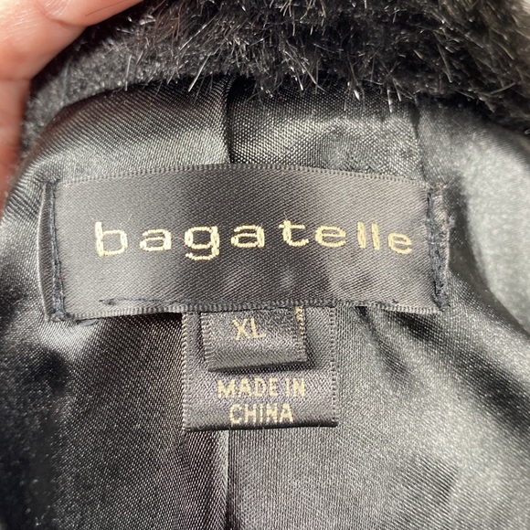 Bagatelle Black Faux Fur Capalet - Picture 8 of 8